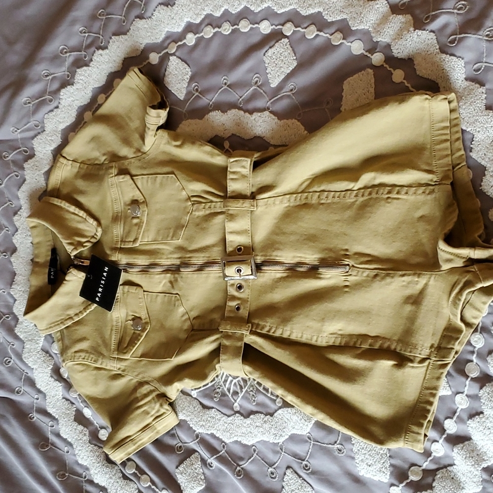 Romper With Belted Waist in Stone-Neutral